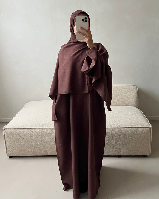 Reem abaya - Mocha